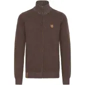 INDICODE JEANS Casaco de malha 'Andy' castanho / castanho claro