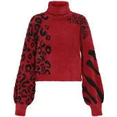 MyMo ROCKS Pullover borgonha / preto
