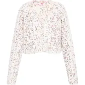 Mymo Casaco de malha azul / vermelho / offwhite