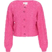 IZIA Casaco de malha rosa néon