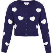 Mymo Casaco de malha navy / branco