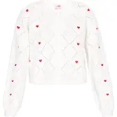 Mymo Casaco de malha vermelho / offwhite