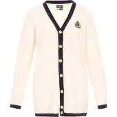 Dreimaster Maritim Casaco de malha preto / offwhite