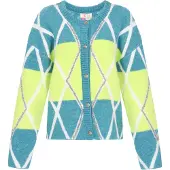 IZIA Casaco de malha jade / verde claro