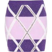 IZIA Saia roxo / roxo pastel / branco