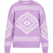 IZIA Pullover lavanda / branco