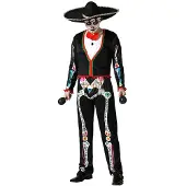 Atosa Fantasia De Homem Esqueleto Mexicano