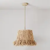 Creative Cables Luminária Pendente Without Bulb Honolulu With Raffia Shade
