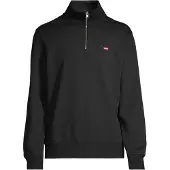 Levi's Sweatshirt 'Original Housemark Quarter-Zip Pullover' vermelho / preto / branco