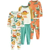 Next Pijama mostarda / esmeralda / tangerina / branco lã