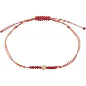 Pilgrim Pulseira ' Birthstones ' vermelho / branco pérola