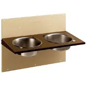 Ferplast Alimentador Duplo De Parede Inox Wall Ricka