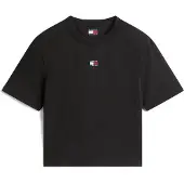 Tommy Hilfiger Camisa 'Tommy Badge Boxy' vermelho / preto / branco