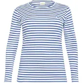 KAFFE CURVE Camisa 'KCLia' azul escuro / branco
