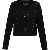 Faina Pullover preto / branco