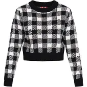 MyMo ROCKS Pullover cinzento / preto / branco