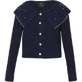 Faina Casaco de malha navy