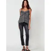 KOROSHI Top preto / branco