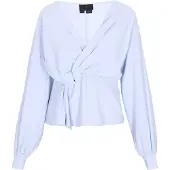 Dreimaster Klassik Blusa azul pastel