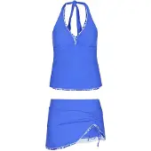 Nascita Tankini azul / branco