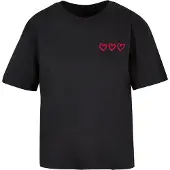 Miss Tee Camisa 'Three In A Row' vermelho / preto