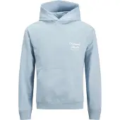 Jack & Jones Sweatshirt 'JORNorrebro' azul claro / branco