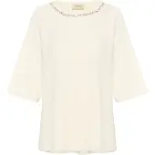 Cream Pullover transparente / branco casca de ovo