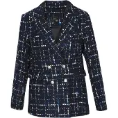Faina Blazer azul / preto / branco