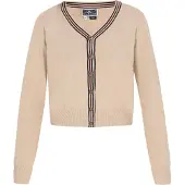Dreimaster Maritim Casaco de malha bege / preto / branco