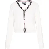 Dreimaster Maritim Casaco de malha preto / offwhite