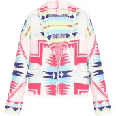 IZIA Casaco de malha azul / marinho / rosa / offwhite