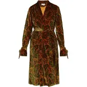 Usha Kimono amarelo / verde escuro / laranja escuro