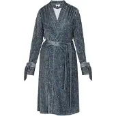 Usha Kimono azul / opal / azul ciano / caramelo