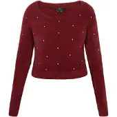 Faina Pullover borgonha