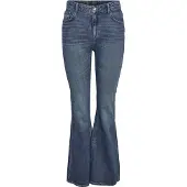 Noisy May Jeans De Cintura Alta Kareen Flare Leg Fit Az436mb