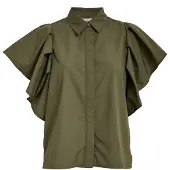 Peppercorn Blusa verde escuro
