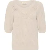 Cream Pullover 'Dela' bege