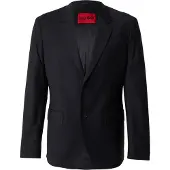 HUGO para homem. 50540159 Blazer Karl preto (54), Casual, Sapatos de Festa, Clássico, Poliéster