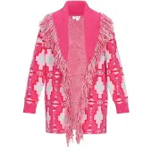 IZIA Casaco de malha azul claro / rosa / rosa claro