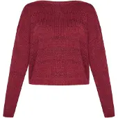 Usha Pullover borgonha