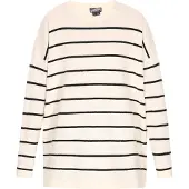 Dreimaster Pullover preto / offwhite