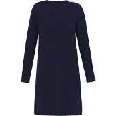 Dreimaster Klassik Vestido de malha navy