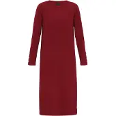 Dreimaster Klassik Vestido de malha borgonha
