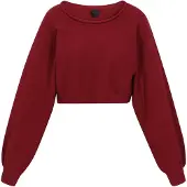 Dreimaster Klassik Pullover borgonha