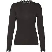 Vero Moda Camiseta De Manga Comprida E Gola Alta Rosa