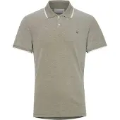 Casual Friday Camisa 'CFTristan' oliveira / branco