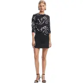 Desigual , Suéter fino com Lettering, Preto, XL