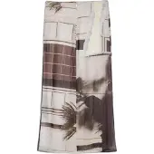 Desigual , Saia reta de tule, PoliÉSter, Branco, L