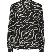 Kaffe Blusa 'Somia' preto / branco