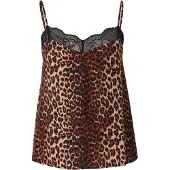 Pieces Top 'PCTIFFANY' castanho / castanho claro / preto